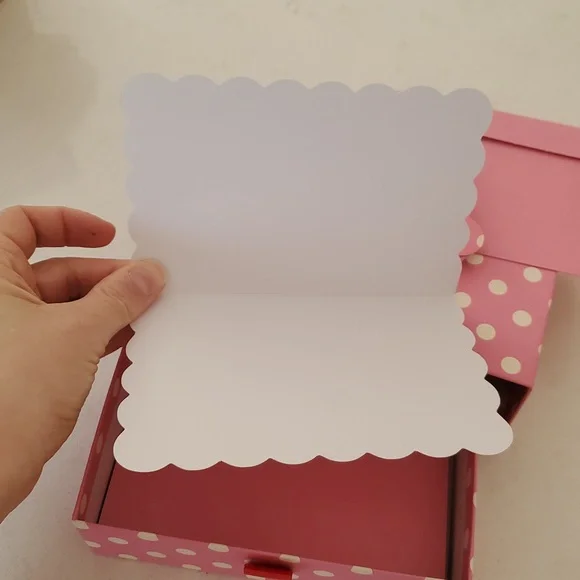 Kate Spade Pink Polka Dot Box Letter Set - Picture 2 of 2